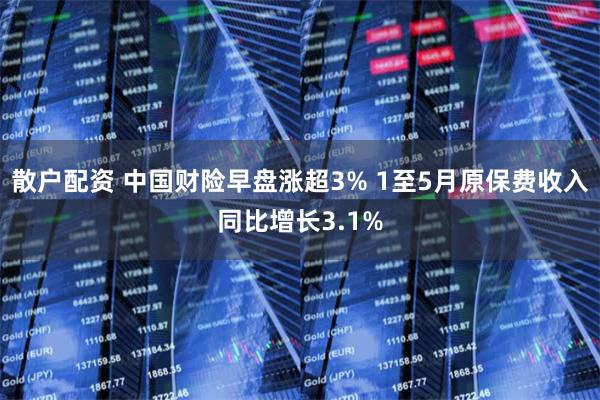 散户配资 中国财险早盘涨超3% 1至5月原保费收入同比增长3.1%