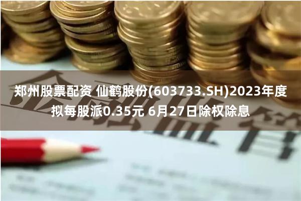 郑州股票配资 仙鹤股份(603733.SH)2023年度拟每股派0.35元 6月27日除权除息